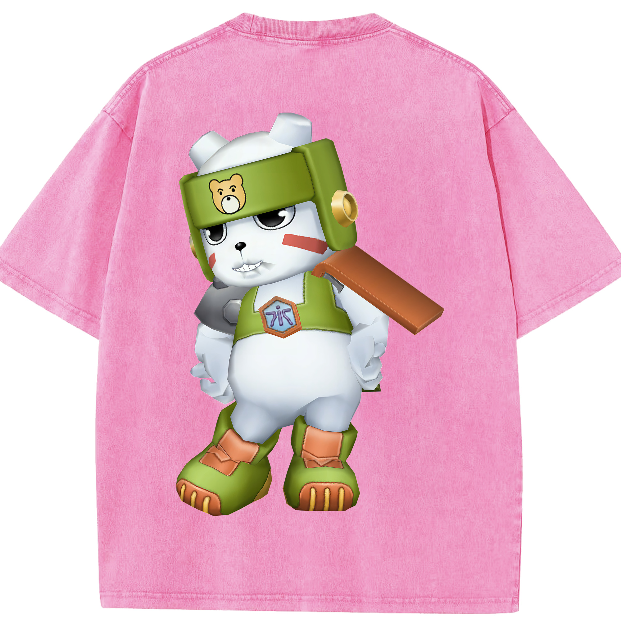 （画像用） Digimon デジタルモンスター/デジモン 綿100% ヴィンテージ風 半袖Tシャツ（背面プリント）